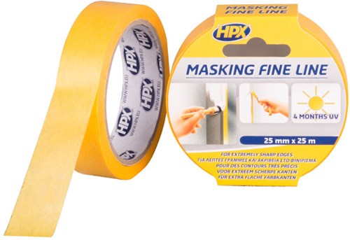 HPX masking 4400 fine line | oranje | 9mm x 50m - fp0950 - fp0950