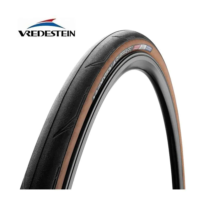 Vredestein buitenband Superpasso TLR 700 x 25C zwart transparant