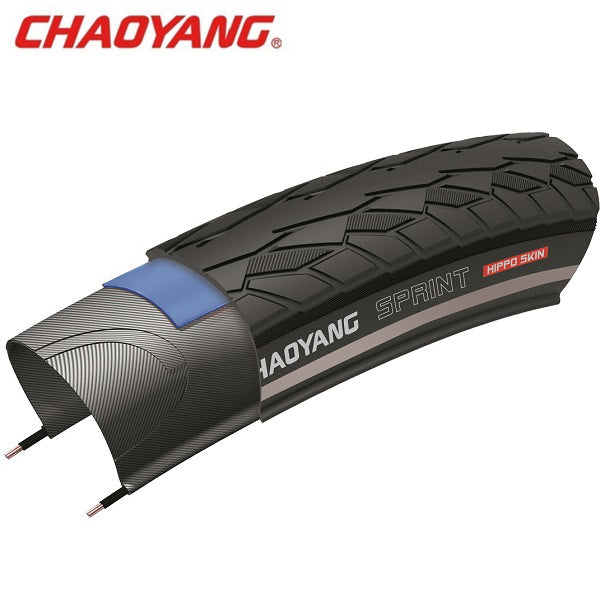 CHAOYANG 28x1 5 8x1 3 8 (37-622) sprint zwart reflex draad met 1.5 mm kevlar-floc anti-lek w211184