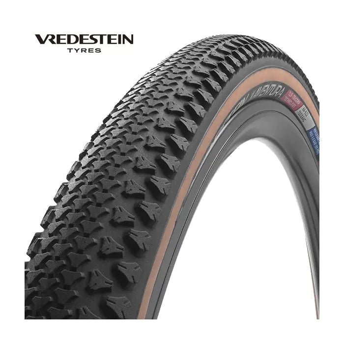 Vredestein - aventura tlr 700x38c zwart bruin
