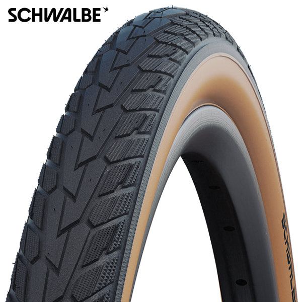 SCHWALBE buitenband road cruiser 28x1.75 47-622 draad zwart bruin - 114363
