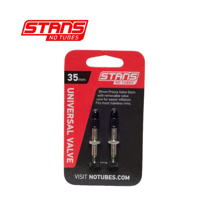 STANS NOTUBES set van 2 universeel tubeless ventielen 35 mm as0018