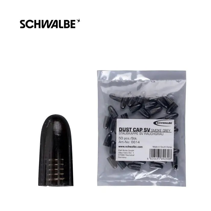 SCHWALBE Ventieldop frans ventiel zwart (zakje 50 stuks) 6614