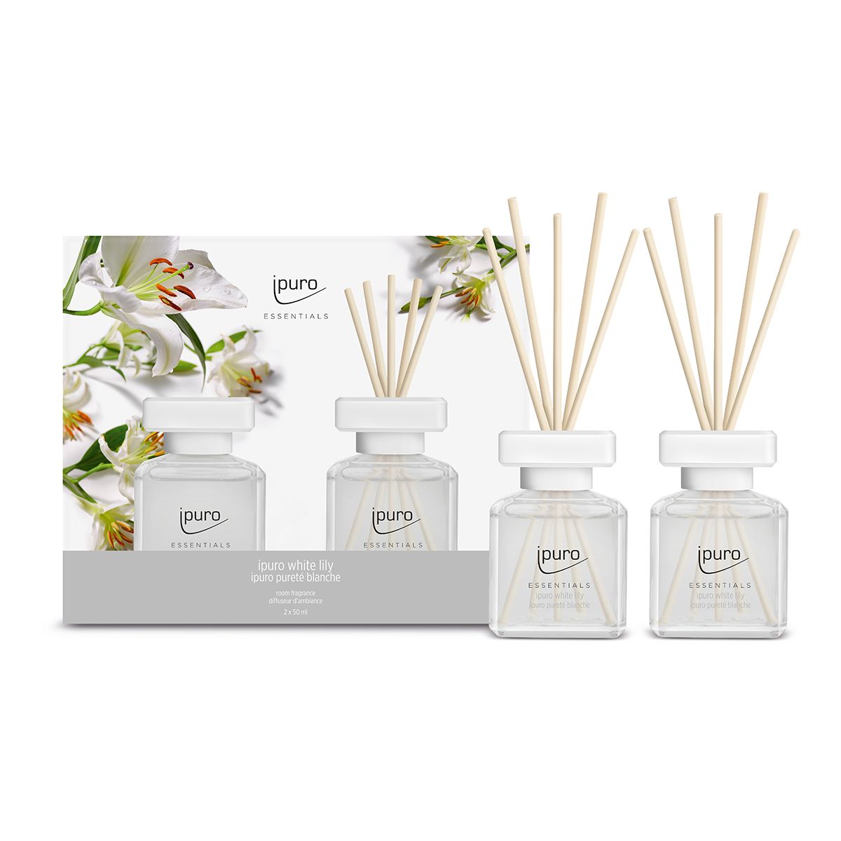 IPuro geurdiffuser white lily 2 x 50 ml