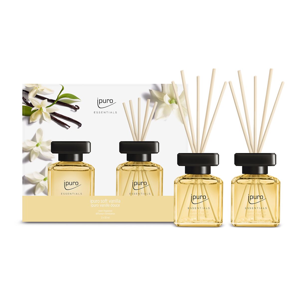 IPuro geurdiffuser soft vanilla 2 x 50 ml