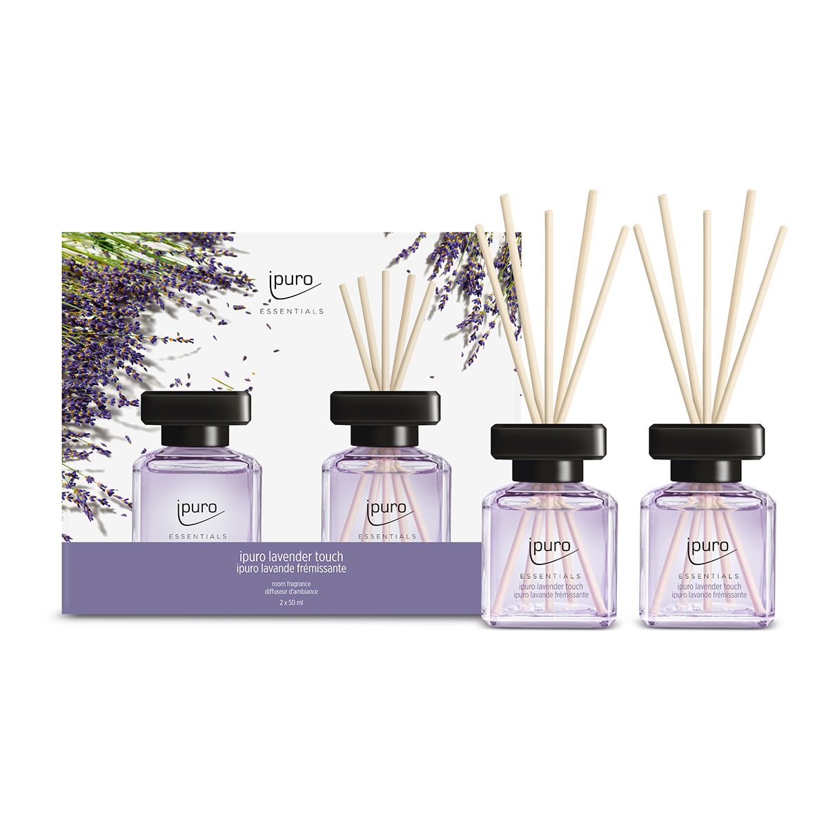 IPuro geurdiffuser lavender touch 2 x 50 ml