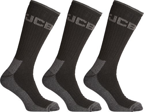 JCB Werkkleding Kopen Bij ToolMax.nl Jcb werksokken heavy duty | maat 39-43 | 3 paar - jcbx108a