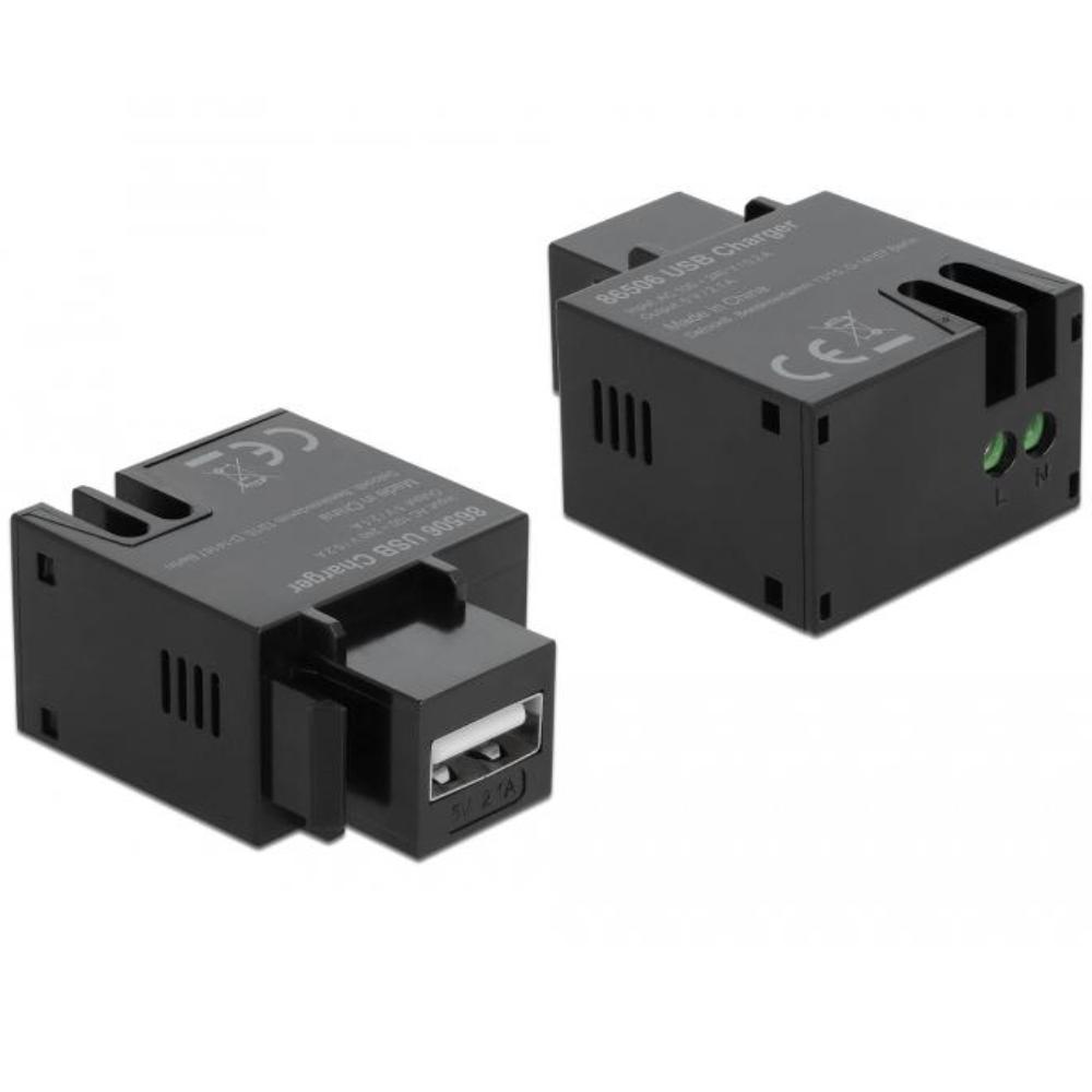 USB A naar 2‑pins aansluitblok keystone
