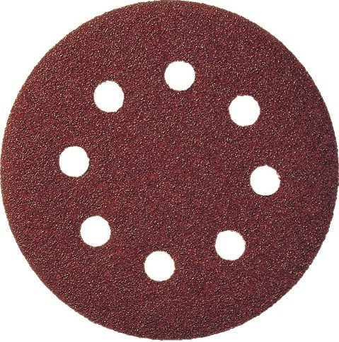 Klingspor schuurpad met klitbevestiging | gls 5 125 mm korreling 80 | voor hout metaal korund | gatenaantal 8 | 50 stuks - 89489 - 89489