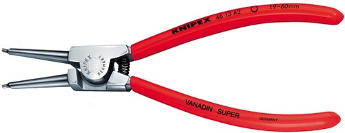 Knipex borgveertang voor buitenringen op assen verchroomd met kunststof bekleed 210 mm - 4613a3