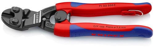 Knipex boutensnijtang cobolt 20ø gebogen kop - 71 22 200 t - 7122200t