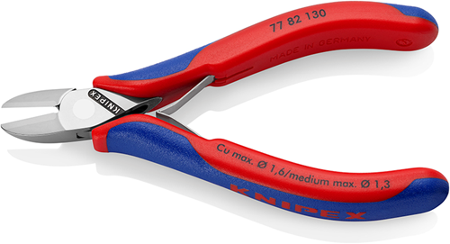 Knipex elektronica-zijsnijtangen esd | 130 mm lengte | doorgestoken scharnier | meer-componentengrepen - 77 82 130