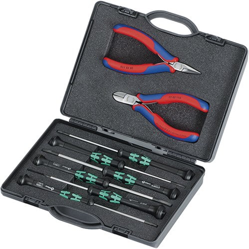 Knipex etui met elektronicatangen voorhet werken aan elektronische componenten - 002018