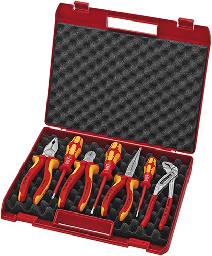 Knipex gereedschapsbox 7-delig voor de elektro-installatie - 00 21 15