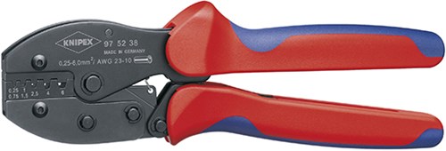 Knipex preciforce© krimptang gebruineerd met meer-componentengrepen 220 mm - 975238
