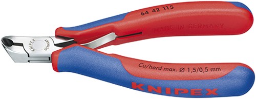 Knipex voorsnijtang schuine korte kop 115 mm - 6442115