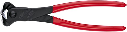 Knipex voorsnijtang zwart geatramenteerd met kunststof bekleed 200 mm - 6801200