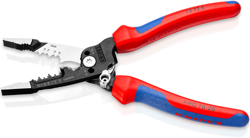 Knipex wirestripper multifunctionele tang | voor elektricien | amerikaans model | meer-componentengrepen - 13 72 8