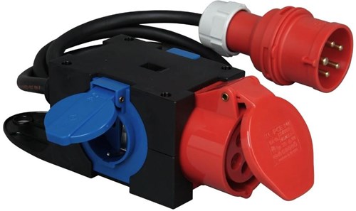 Enzo Kopp cee verdeelblok 5p 16a 400v naar 1xcee + 2xwcd - 6316155