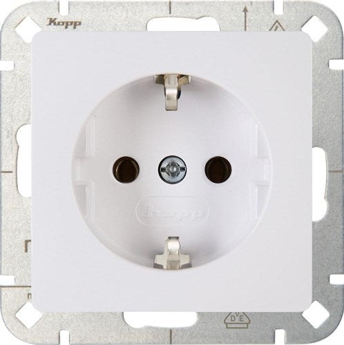Enzo Kopp hk05 arctic wit inbouw stopcontact ra - 4621490