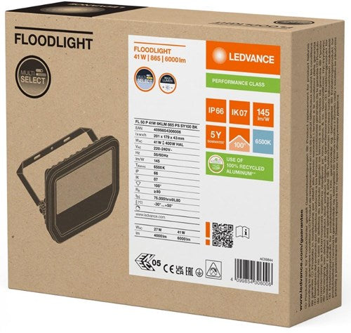 Enzo Ledvance led bouwlamp 50w 6500k zwart - 5017532