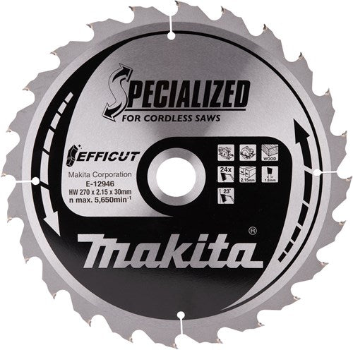 Makita Accessoires cirkelzaagblad hout 270x30 ff-cut - e-12946