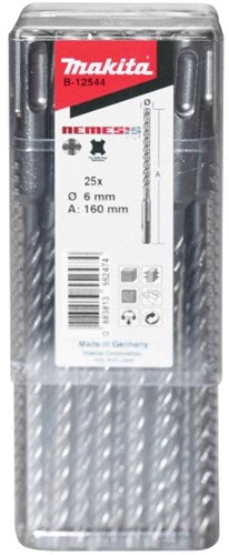 Makita Accessoires p4s: sds-plus boor 6x160mm - b-12572