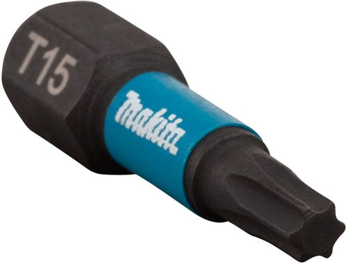 Makita Accessoires slagschroefbit impact black, t15x25mm 2 stuks - b-63666