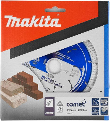 Makita Accessoires diamantschijf 125x22,2mm blauw - b-12778