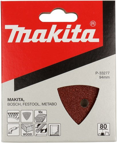 Makita Accessoires schuurvel 3-k k80 red v. - p-33277