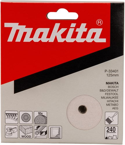 Makita Accessoires schuurschijf k240 125 white v. - p-33401
