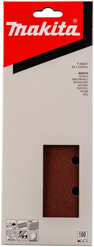 Makita Accessoires schuurvel k150 93x228 red g. - p-36027