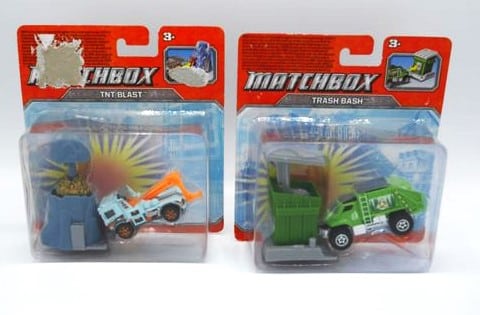 Mattel Matchbox vrachtauto takelwagen of vuilniswagen