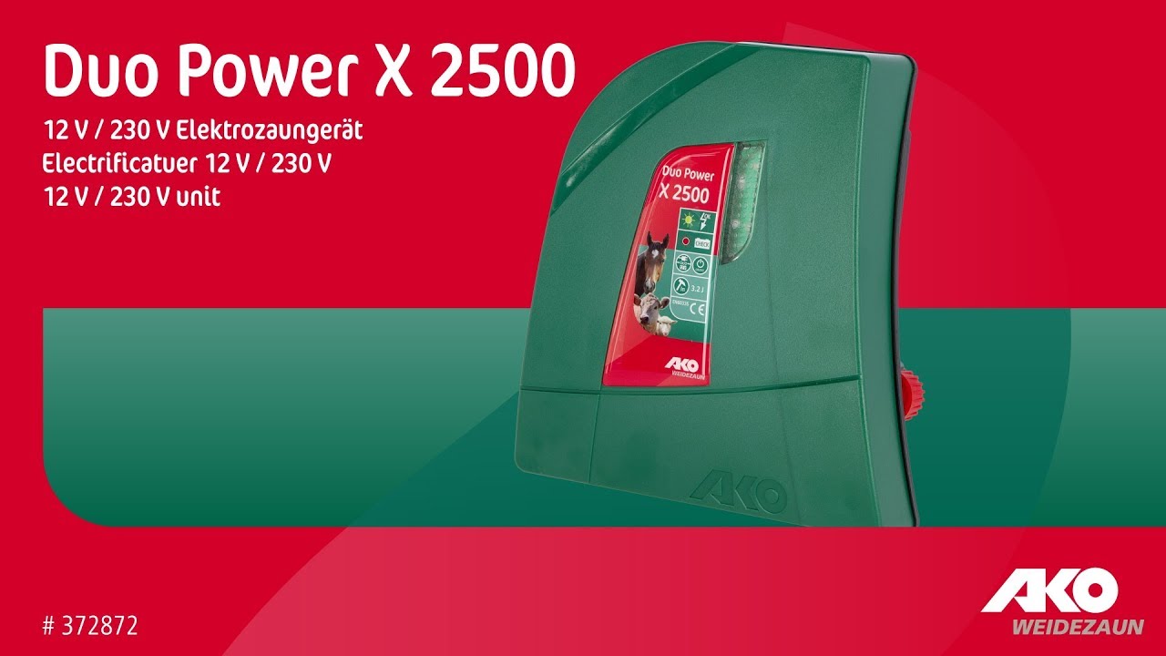 AKO Producten duo power x2500 combi schrikdraadapparaat 230v12v