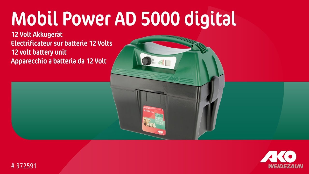 AKO Producten sun power s250 schrikdraadapparaat met zonnepaneel