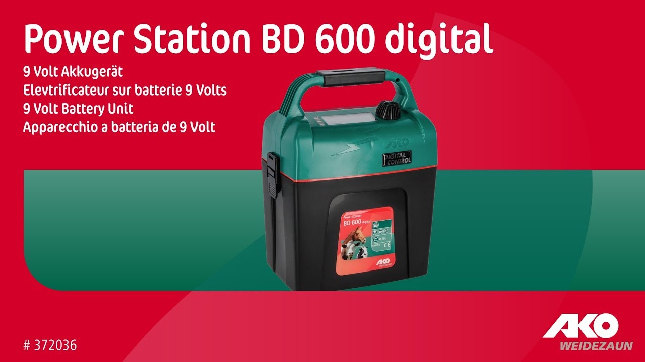 AKO Producten power station bd 600 digital batterijapparaat 9v