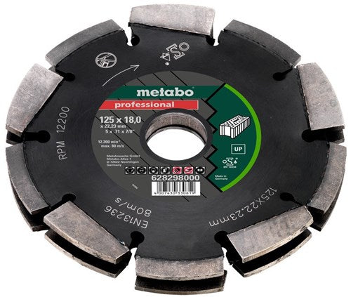 Metabo Accessoires diamant-freesschijf-2, 125x18x22,23mm, professional , up , universeel - 628298000