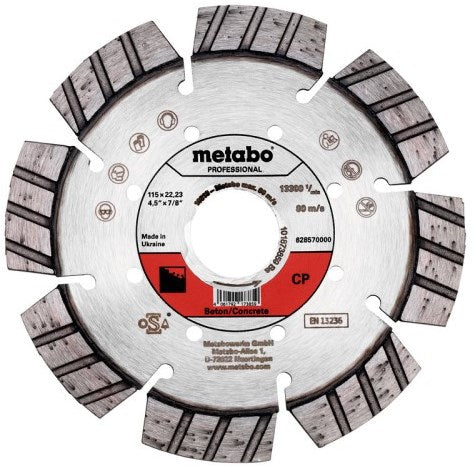 Metabo Accessoires diamant slijpschijf | ø 115x22,23mm | cp | beton professional - 628570000