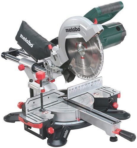 Metabo afkortzaag kgs 254 m met trekfunctie | nieuw model + ksu 401 onderstel - 690860000