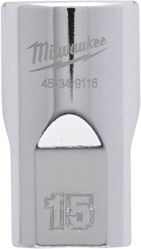 Milwaukee Accessoires 1 2 dop metrisch - 15 mm - 4932480013