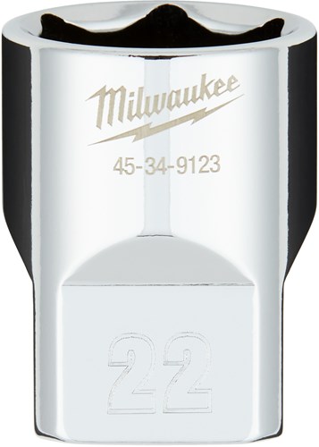 Milwaukee Accessoires 1 2 dop metrisch - 22 mm - 4932480020