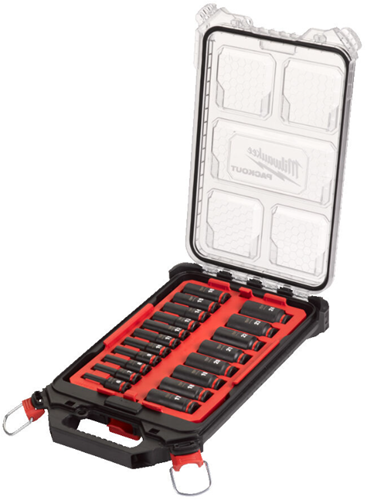 Milwaukee Accessoires doppenset packout™ shockwave™ impact duty (19-delig) - 4932480946