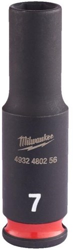 Milwaukee Accessoires shockwave slagdop 1 4 diep 7mm | 1 stuk - 4932480256