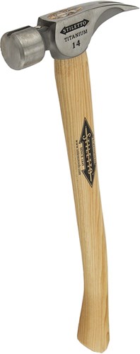 Milwaukee Accessoires stiletto titanium hamer met houten greep ti14sc-h18, 457 mm - 4932352584