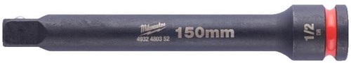 Milwaukee Accessoires verlengstuk shockwave hex 1 2 150 mm | 1 stuk - 4932480352