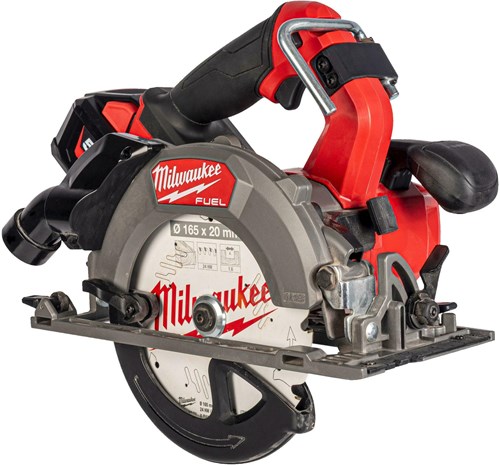 Milwaukee m18 fcsdc165-552c fuel accu cirkelzaag | 165 mm | incl. 2 x m18 hb5.5 accu's en m12-18fc lader | in transportkoffer - 4933499997