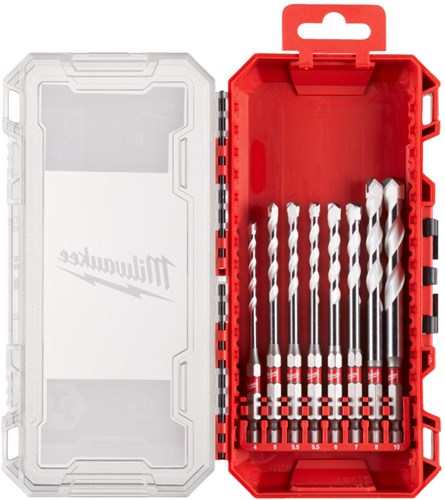 Milwaukee Accessoires Milwaukee shockwave multi materiaalboren uk set (4 5 5,5 5,5 6 7 8 10) - 4932493872