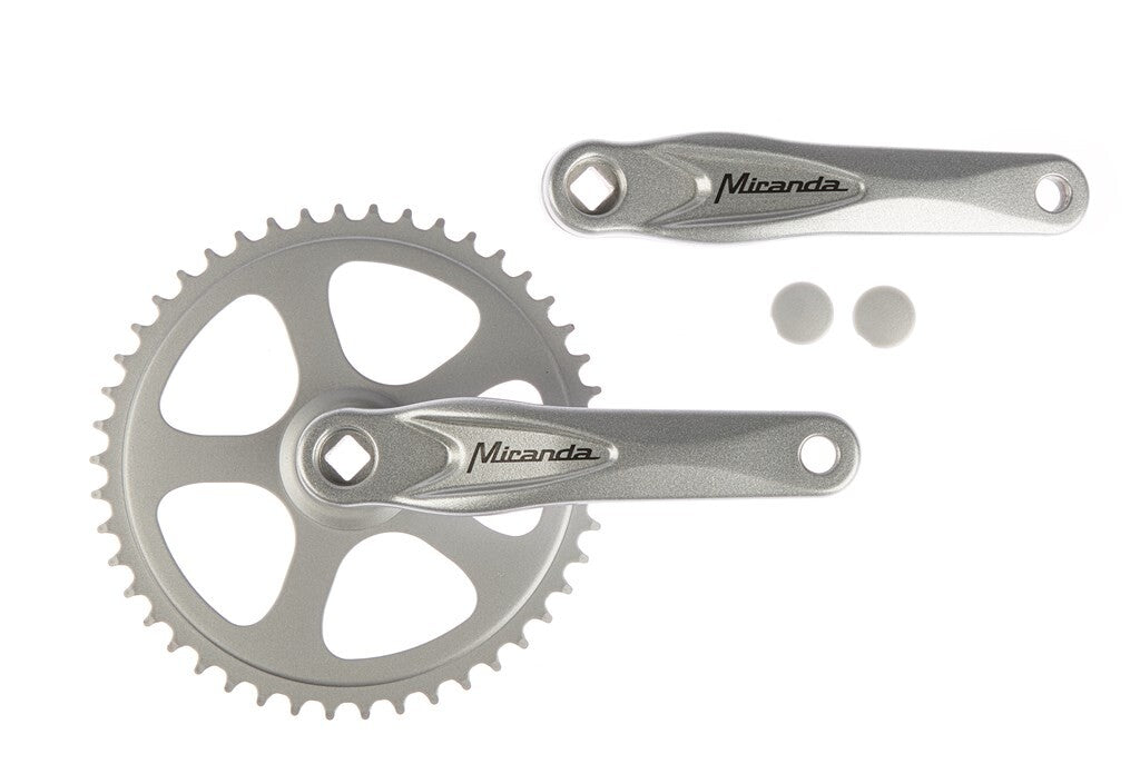 Miranda alfa 1 crankstel 46t 3 32“, zilver