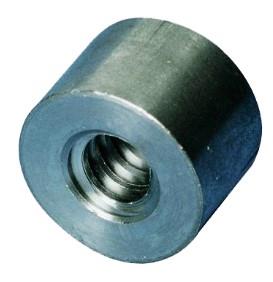 moer trapezium TR20x4 staal rond