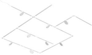Enzo Nordlux link rail 1 fase 1,8 meter wit incl aansluitstuk - 5049119